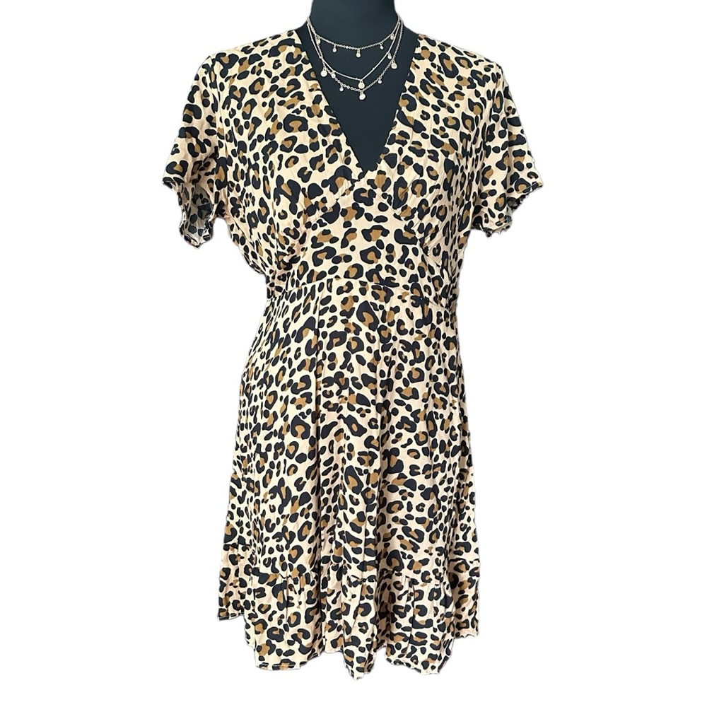 Ecowish Dress Animal Print Size Large NWT